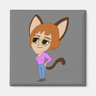 Aimant chibi catgirl
