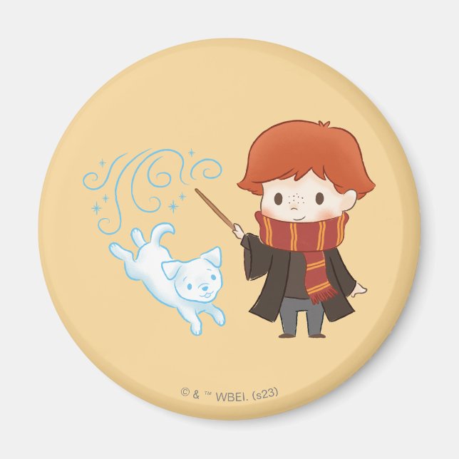 Aimant Chibi Ron Weasley Patronus (Devant)