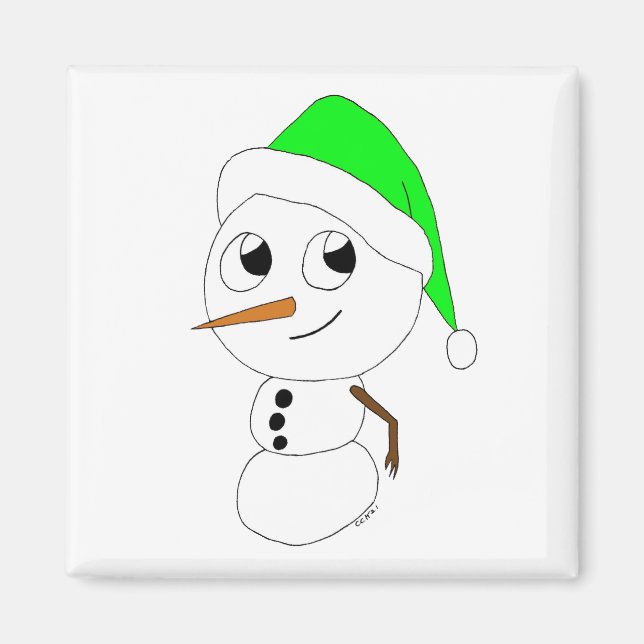 Aimant chibi snowman (Devant)