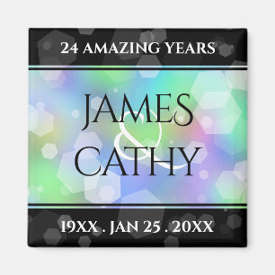 Aimant Chic 14e 24e 34e 43e anniversaire du Mariage Opal