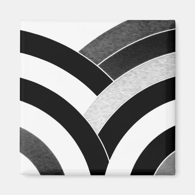 Aimant chic et élégant chevron (Devant)