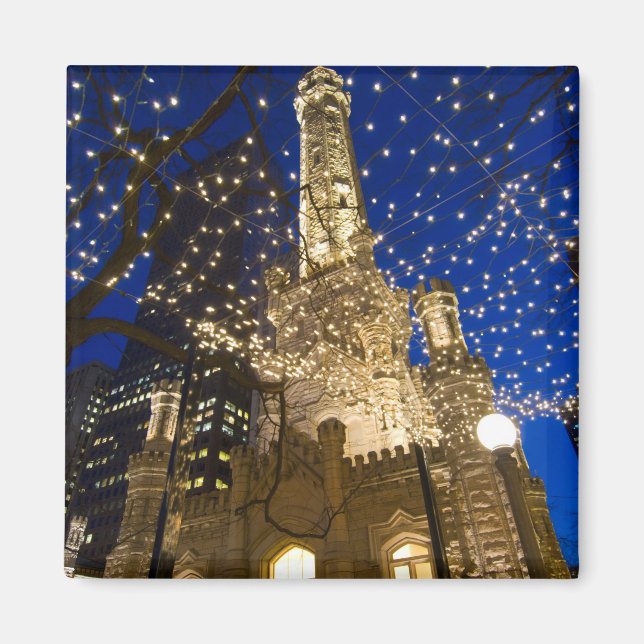 Aimant Chicago à Noël (Devant)