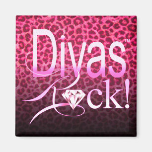 Aimant CHICAGO BLING - Leopard "Divas Rock!"