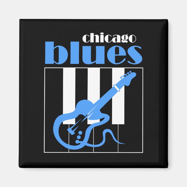 Aimant Chicago blues (Devant)