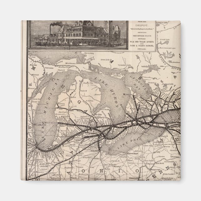 Aimant Chicago et Grand Trunk Railway (Devant)