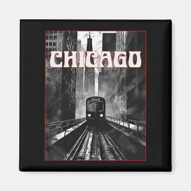 Aimant Chicago Illinois (Devant)