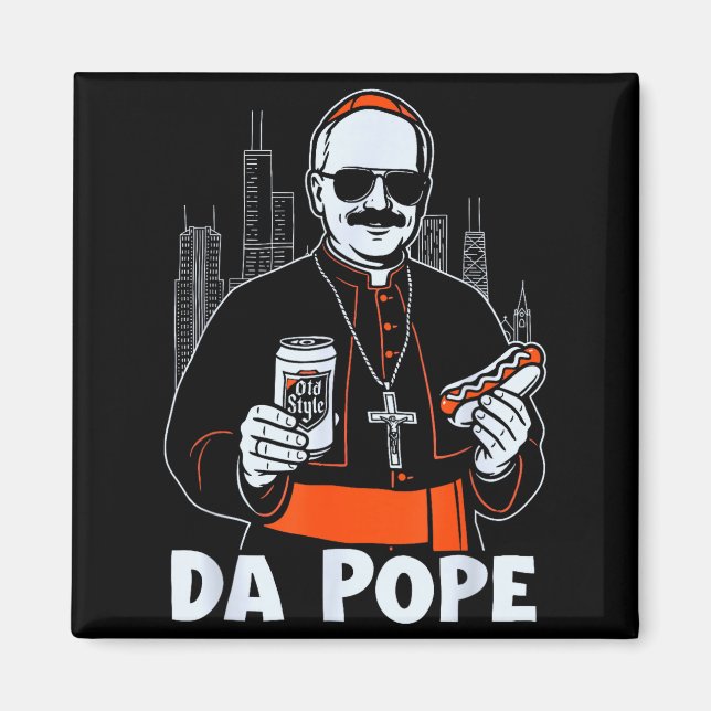 Aimant Chicago Pe Leo Xiv Da Pe New Pe Tribute Godmother  (Devant)