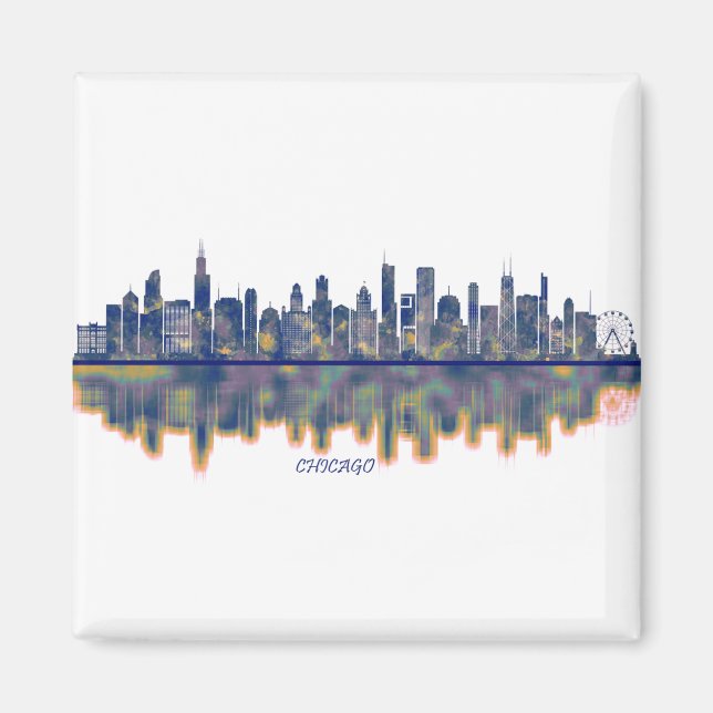 Aimant Chicago Skyline (Devant)