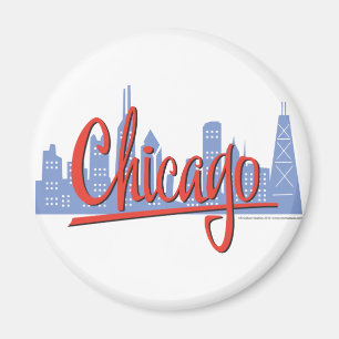Aimant Chicago Skyline de la ville venteuse