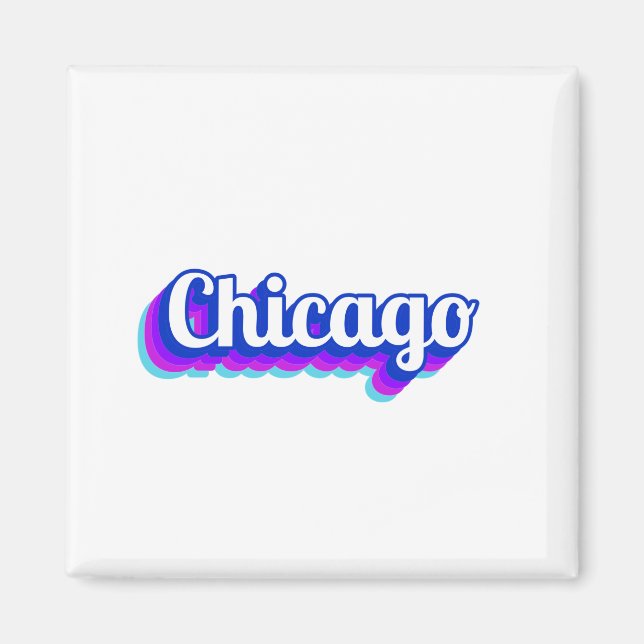 Aimant Chicago vintage (Devant)