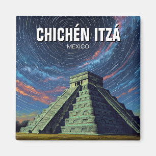 Aimant Chichen Itza Mexico Étoiles De Nuit De Voyage