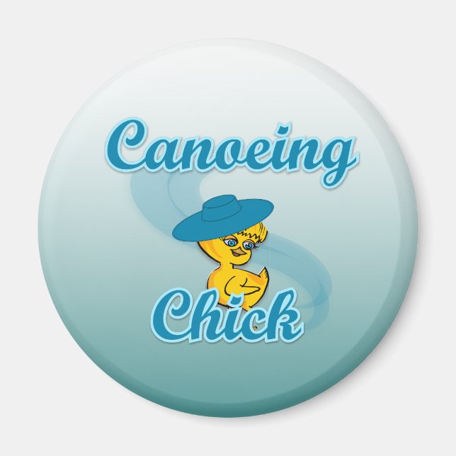 Aimant Chick en canotage #3 (Devant)
