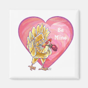 Aimant Chicken Valentine's Day