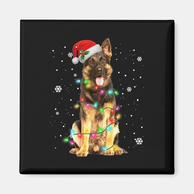 Aimant Chien allemand arbre Noël Chiens Noël Chiens cadea (Devant)