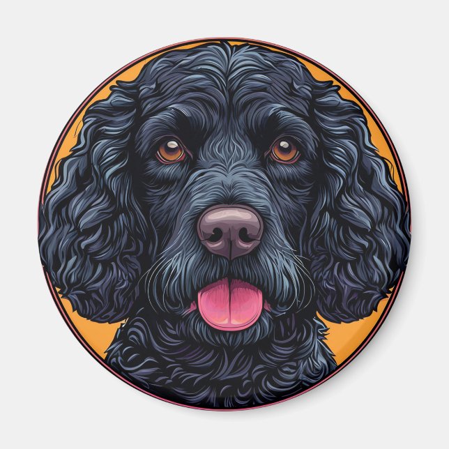Aimant chien American Water Spaniel (Devant)