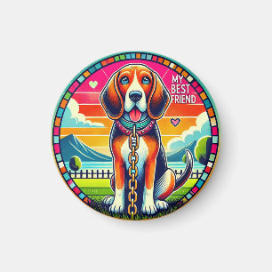 Aimant Chien Animé mignon