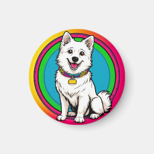 Aimant Chien Animé mignon avec collier