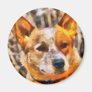 Aimant Chien australien de bétail - Heeler rouge