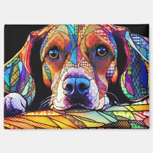 Aimant Chien Beagle multicolore 178