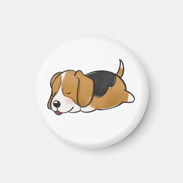 Aimant Chien, Beagle, Nature (Devant)