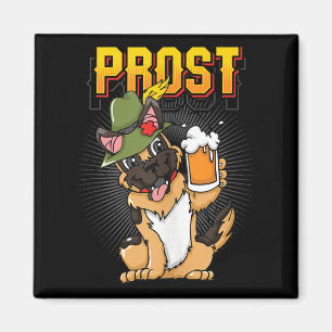 Aimant Chien berger allemand Beer Mug Bavaria Prost Tank