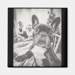 Aimant Chien Bouledogue Français Drôle Ai Selfie Avec Le