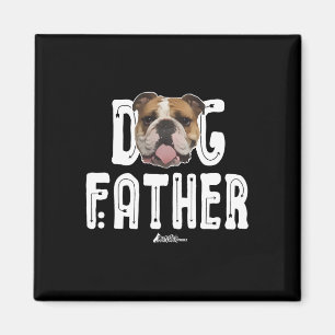 Aimant Chien Bulldog Père Bulldog Le Dogfather Ruff Life