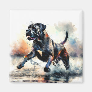 Aimant Chien Cane Corso aquarelle