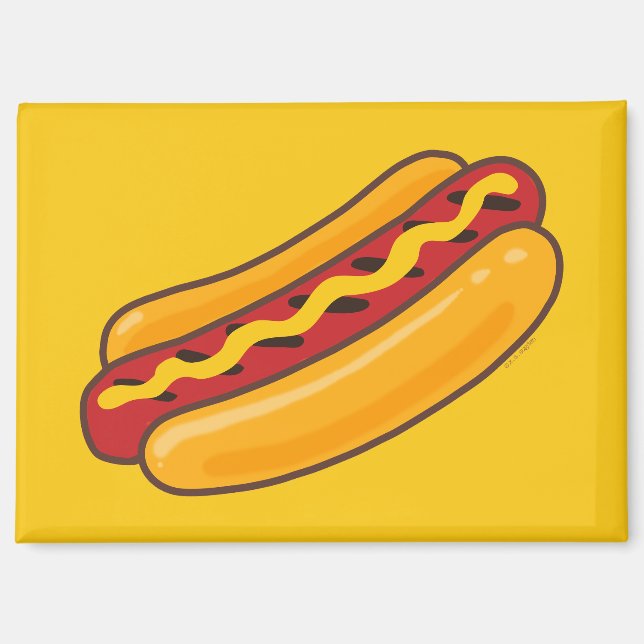 Aimant Chien Chaud Grillé (Recto)