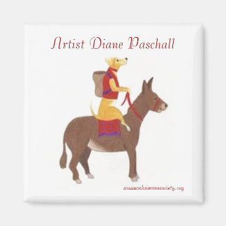 Aimant Chien chevauchant un âne