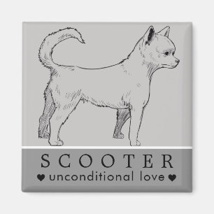 Aimant Chien Chien Chiot Animaux de compagnie Nom personn