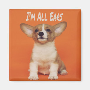 Aimant Chien chiot Je suis tous des oreilles, mignon mème