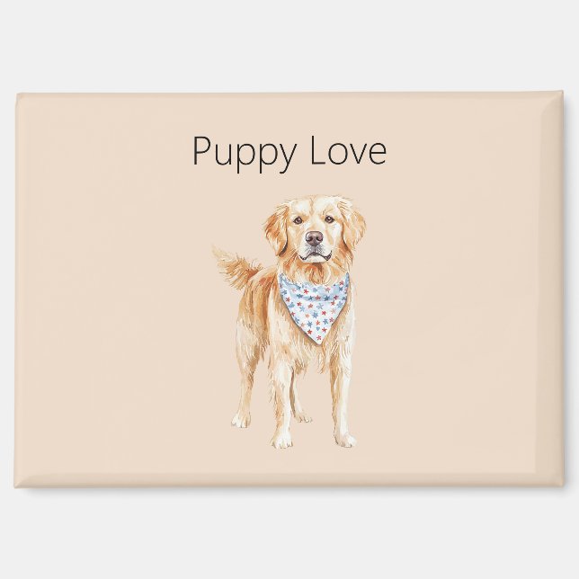 Aimant Chien Crème Amour de Chien (Recto)