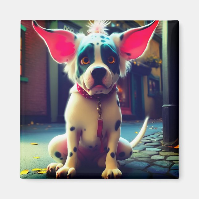 Aimant Chien d'art (Devant)