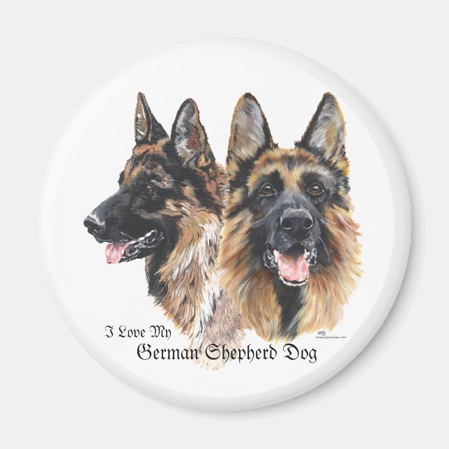 Aimant Chien de berger allemand (Devant)