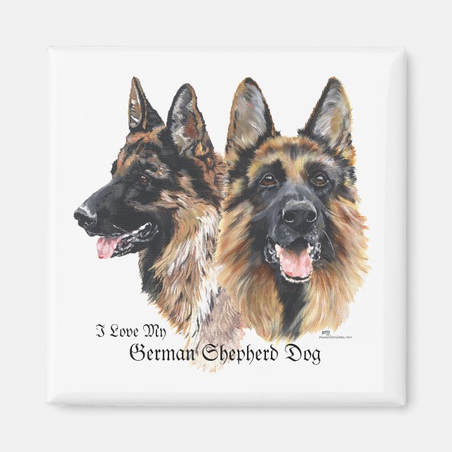 Aimant Chien de berger allemand (Devant)