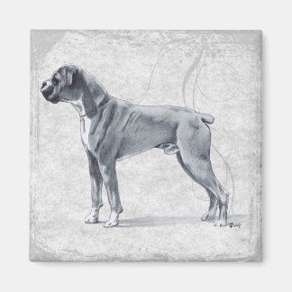 Aimant Chien de boîte debout