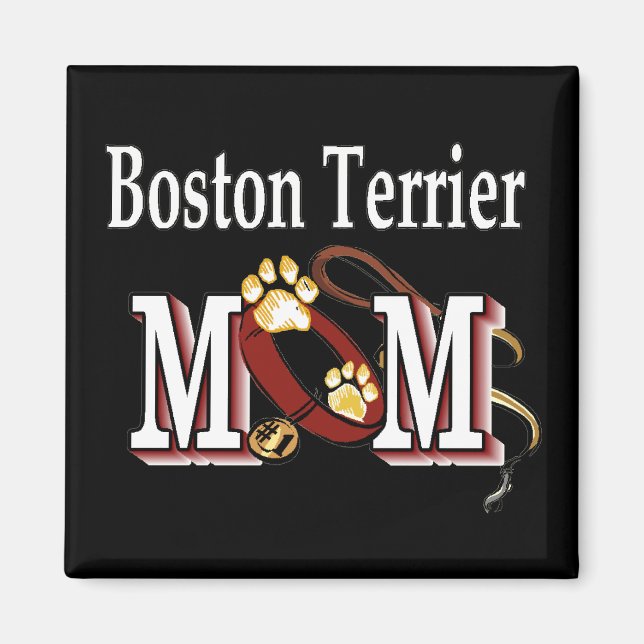 Aimant Chien de Boston MOM (Devant)