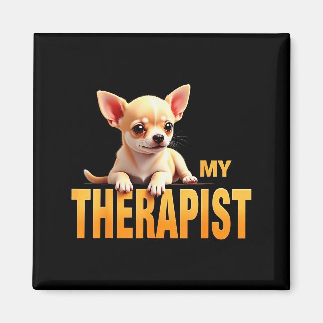 Aimant Chien de Chihuahua Thérast mignon Chichi Funny  (Devant)