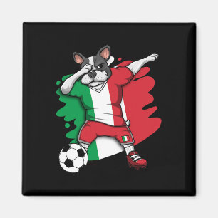 Aimant Chien de France Italie Fans de football Jersey