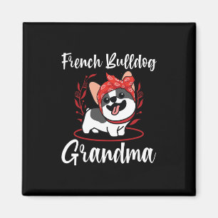 Aimant Chien de grand-mère de Bulldog Français Chien de g
