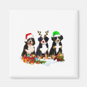 Aimant Chien de montagne bernois Noël Mignon Fullprint 