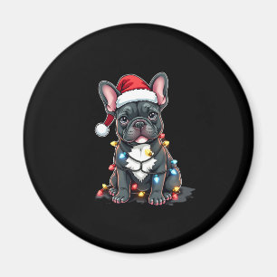 Aimant Chien de Noël Chien Français Chien de taureaux Xma