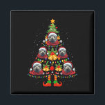Aimant Chien de phoque des Caraïbes Santa Hat Christmas T<br><div class="desc">Caraibes Moine Phoque Chien Santa Hat Arbre de Noël Jeu de Noël Pyjama</div>