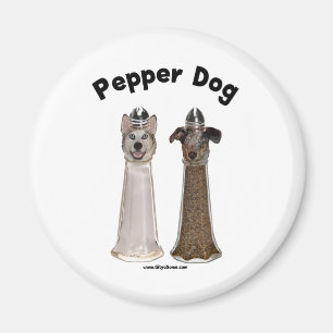 Aimant Chien de poivre et Chien salé