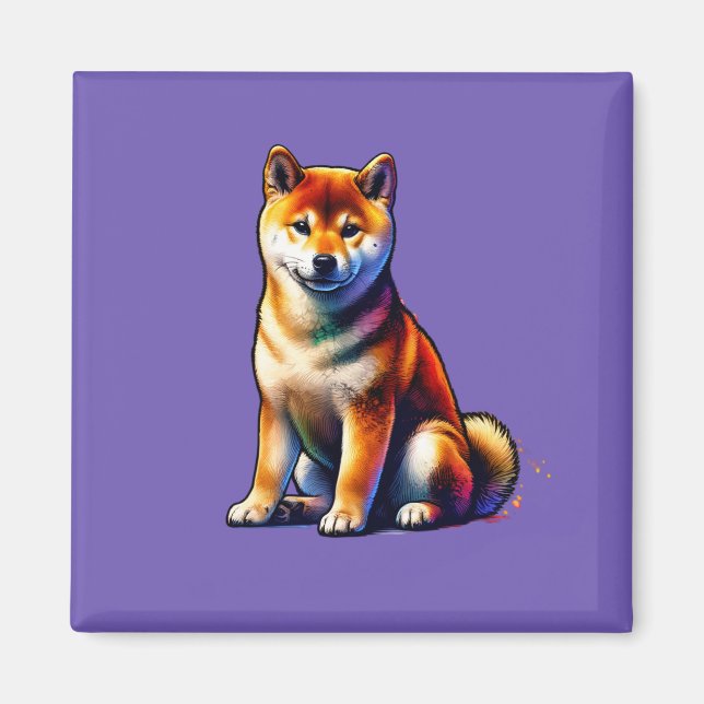 Aimant Chien de Shiba Inu (Devant)