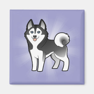 Aimant Chien de traîneau sibérien de bande