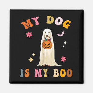 Aimant Chien est Boo_ Mignon Groovy ÉpoUVantable Hallowee