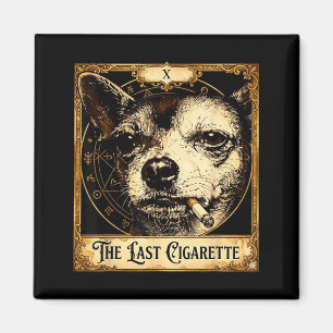 Aimant Chien fumant une cigarette mème drôle de chihuahua