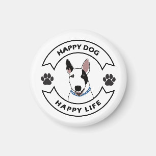 Aimant Chien heureux, vie heureuse